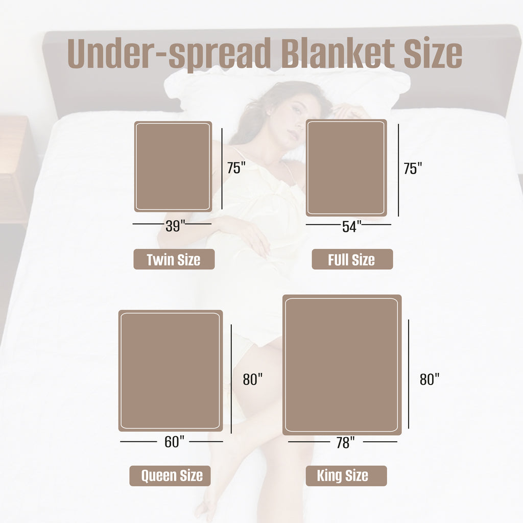 YAKEE Electric Heated Mattress Pad, Full Size, 4 Heating Levels, 10-Hour Auto off, Lightweight Polyester, White Diamond Pattern for Adults