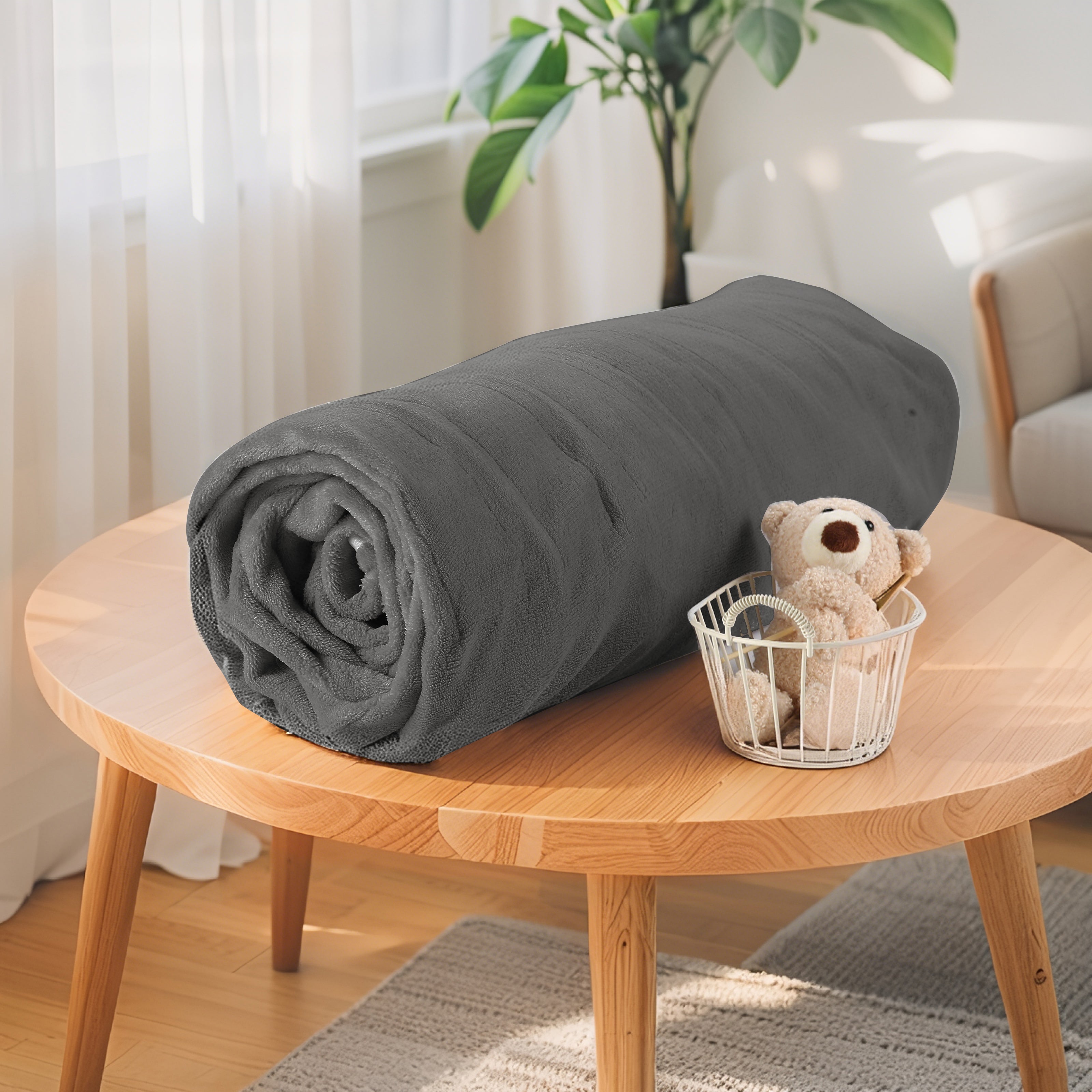YAKEE Electric Heated Mattress Pad, Queen Size, 4 Heating Levels, 10-Hour Auto off, Lightweight Polyester, Grey